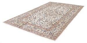 Tappeto Kashan Medaglione Floreale Avorio Blu 200x305 Cm