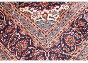 Tappeto Ardakan Medaglione Floreale Rosso Blu Scuro 242x343 Cm