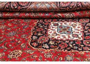 Tappeto Ardakan Medaglione Floreale Rosso Blu Scuro 293x393 Cm