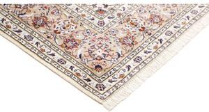Tappeto Kashan Medaglione Floreale Avorio Sabbia 200x295 Cm