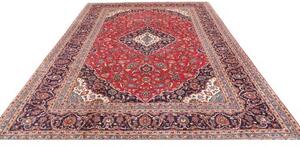 Tappeto Ardakan Medaglione Floreale Rosso Blu Scuro 242x343 Cm