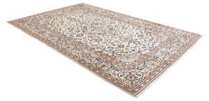 Tappeto Kashan Medaglione Floreale Avorio Blu 200x305 Cm