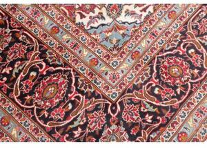 Tappeto Ardakan Medaglione Floreale Rosso Blu Scuro 293x393 Cm