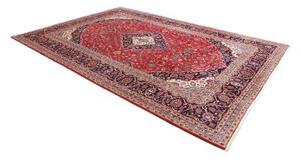 Tappeto Ardakan Medaglione Floreale Rosso Blu Scuro 242x343 Cm