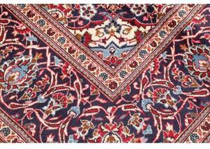 Tappeto Ardakan Medaglione Floreale Rosso Blu Scuro 247x363 Cm