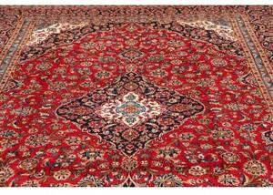Tappeto Ardakan Medaglione Floreale Rosso Blu Scuro 243x350 Cm