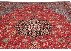 Tappeto Sarough Medaglione Floreale Rosso Blu 255x350 Cm
