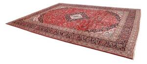 Tappeto Ardakan Medaglione Floreale Rosso Blu Scuro 293x393 Cm