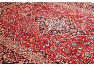 Tappeto Ardakan Medaglione Floreale Rosso Blu Scuro 250x368 Cm