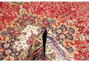 Tappeto Tabriz Medaglione Floreale Rosso Blu Scuro 252x340 Cm