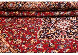 Tappeto Ardakan Medaglione Floreale Rosso Blu Scuro 257x378 Cm