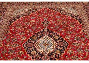 Tappeto Ardakan Medaglione Floreale Rosso Blu Scuro 203x297 Cm