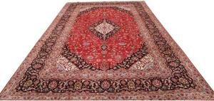 Tappeto Ardakan Medaglione Floreale Rosso Nero 244x352 Cm