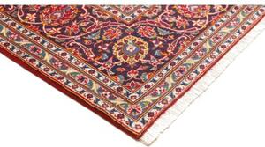 Tappeto Ardakan Medaglione Floreale Rosso Blu Scuro 255x350 Cm
