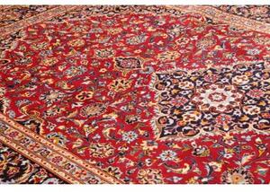 Tappeto Ardakan Medaglione Floreale Rosso Blu Scuro 257x378 Cm
