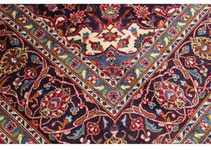 Tappeto Ardakan Medaglione Floreale Rosso Blu Scuro 203x295 Cm