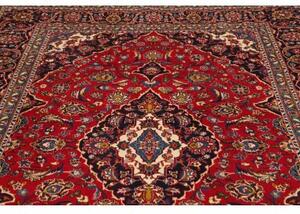 Tappeto Ardakan Medaglione Floreale Rosso Blu Scuro 203x295 Cm