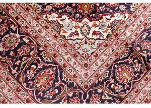 Tappeto Ardakan Medaglione Floreale Rosso Blu Scuro 246x349 Cm