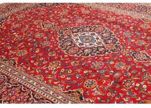 Tappeto Ardakan Medaglione Floreale Rosso Blu Scuro 255x350 Cm