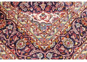 Tappeto Ardakan Medaglione Floreale Rosso Blu Scuro 248x372 Cm
