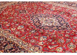 Tappeto Ardakan Medaglione Floreale Rosso Blu Scuro 248x372 Cm