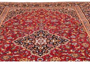 Tappeto Ardakan Medaglione Floreale Rosso Blu Scuro 257x378 Cm