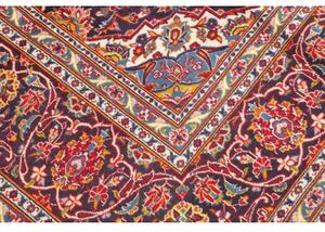 Tappeto Ardakan Medaglione Floreale Rosso Blu Scuro 255x350 Cm