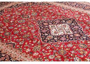 Tappeto Ardakan Medaglione Floreale Rosso Blu Scuro 246x349 Cm