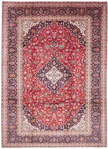 Tappeto Ardakan Medaglione Floreale Rosso Blu Scuro 246x349 Cm
