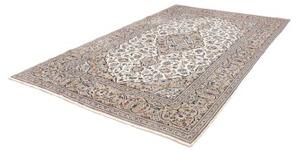 Tappeto Kashan Medaglione Floreale Avorio Blu 202x322 Cm