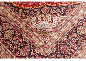 Tappeto Ardakan Medaglione Floreale Rosso Blu Scuro 203x297 Cm