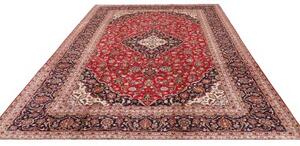 Tappeto Ardakan Medaglione Floreale Rosso Blu Scuro 246x349 Cm