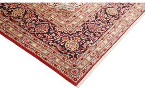 Tappeto Ardakan Medaglione Floreale Rosso Blu Scuro 203x297 Cm