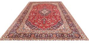 Tappeto Ardakan Medaglione Floreale Rosso Blu Scuro 248x372 Cm