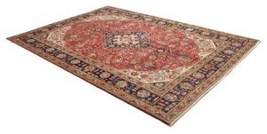 Tappeto Tabriz Stilizzato Rosso Blu Scuro 200x298 Cm