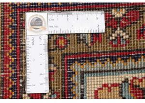 Tappeto Tabriz Stilizzato Rosso Blu Scuro 206x297 Cm
