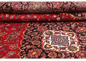 Tappeto Ardakan Medaglione Floreale Rosso Blu Scuro 293x396 Cm