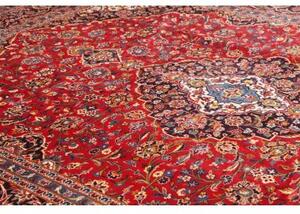 Tappeto Ardakan Medaglione Floreale Rosso Blu Scuro 297x390 Cm