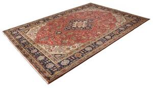 Tappeto Tabriz Stilizzato Rosso Blu Scuro 200x298 Cm