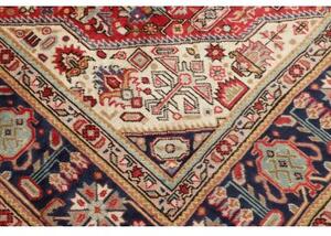 Tappeto Tabriz Stilizzato Rosso Blu Scuro 200x300 Cm