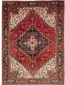 Tappeto Gorawan Stilizzato Rosso Avorio 258x350 Cm