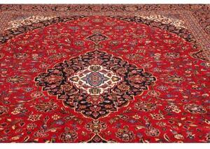 Tappeto Ardakan Medaglione Floreale Rosso Blu Scuro 293x396 Cm