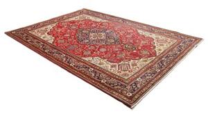 Tappeto Tabriz Stilizzato Rosso Blu Scuro 206x297 Cm