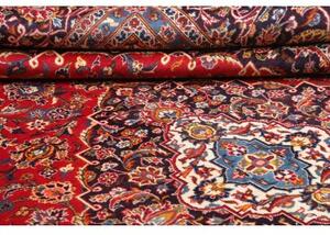 Tappeto Ardakan Medaglione Floreale Rosso Blu Scuro 297x390 Cm