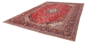 Tappeto Ardakan Medaglione Floreale Rosso Blu Scuro 297x390 Cm