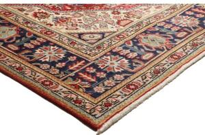 Tappeto Tabriz Stilizzato Rosso Mattone Blu Notte 200x293 Cm