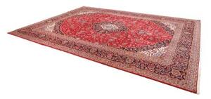 Tappeto Ardakan Medaglione Floreale Rosso Blu Scuro 293x396 Cm