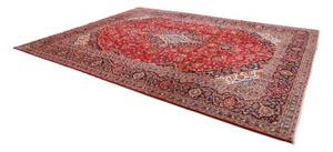Tappeto Ardakan Medaglione Floreale Rosso Blu Scuro 297x390 Cm