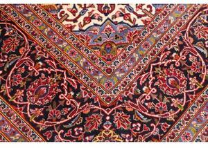 Tappeto Ardakan Medaglione Floreale Rosso Blu Scuro 293x396 Cm