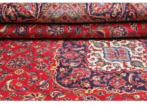 Tappeto Ardakan Medaglione Floreale Rosso Blu Scuro 242x343 Cm